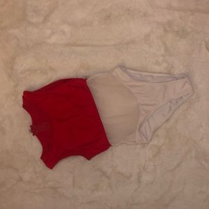 Red & White Swimsuit